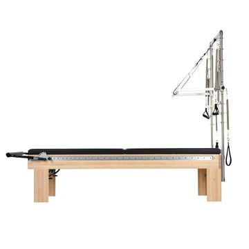 Cama de Pilates Clinical Reformer de Fitness For Life Mexico, con correas y estructura metálica para ejercicios de rehabilitación y tonificación