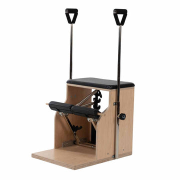 Silla de Pilates Fitness For Life Mexico, combo chair con estructura resistente y cojines acolchados para ejercicios de pilates.