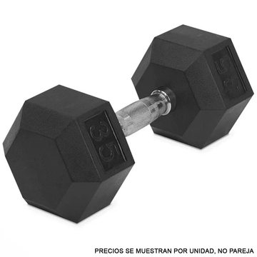 Mancuernas hexagonales de goma Life Fitness para entrenamiento de fuerza profesional