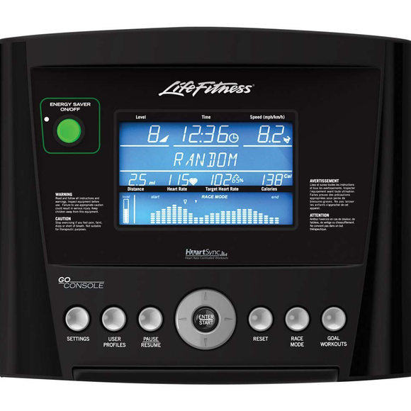 Eliptica Life Fitness E1 con consola GO