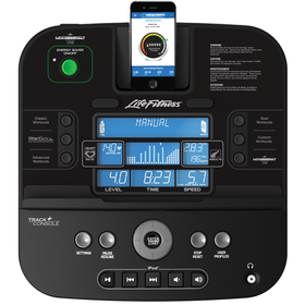 Bicicleta Vertical Life Fitness C1 con Consola Track - 0